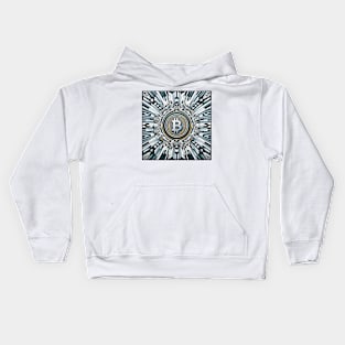 Cryptocurrency Kaleidoscope: Bitcoin Illusion Kids Hoodie